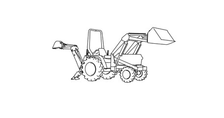 car hand drawing and sketch black and white.	