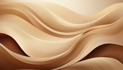 抽象的な砂丘の波模様 - 自然の美しさを表現したアート