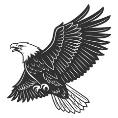 Eagle  Silhouette vector illustration