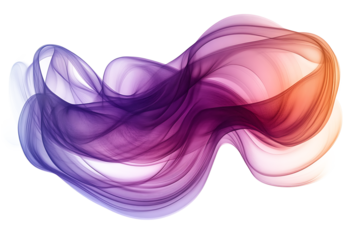 harmonious patterns swirling in an abstract shape isolated on a white and transparent background, generative ai
