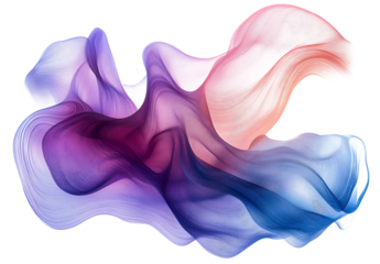 harmonious patterns swirling in an abstract shape isolated on a white and transparent background, generative ai