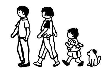 Walking family