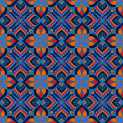 pattern batik flower damask ethnic boho ikat texture tribal geometric background