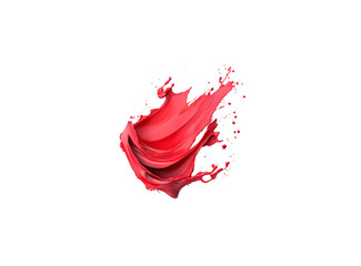 Fototapeta premium Red splash on white background 