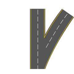 Set of vector road illustration