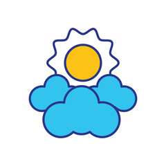 Clear Sky Icon vector stock illustration