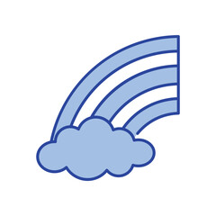 Rainbow Icon vector stock illustration