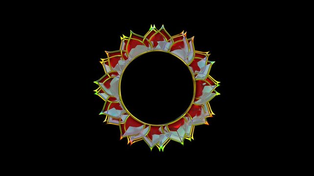 A spinning luxury wheel on a black background