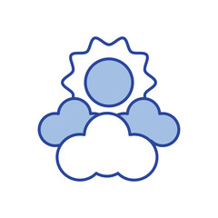 Clear Sky Icon vector stock illustration