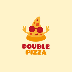 Double pizza logo