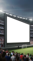 Blank Jumbotron in a Stadium: Advertising Space