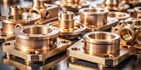 Detailed close-up image of a bronze casting machine's metal parts , metal, machinery