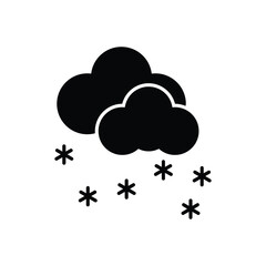 Snow Flurries Icon vector stock illustration