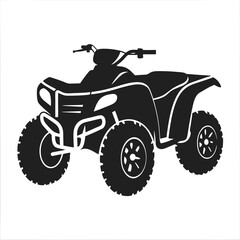 Obraz premium Atv Silhouette vector illustration