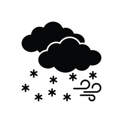 Heavy Snow Icon vector stock illustration