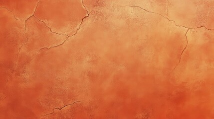 Fototapeta premium Cracked textured wall with an orange gradient effect