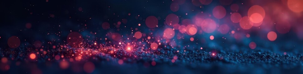 Fototapeta premium Fine, ethereal dust motes shimmer, dark backdrop , stock photo, abstract, particles
