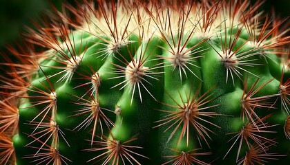 High-Resolution Macro Texture of a Cactus with Tiny Sharp Spines Emerging from Its Vibrant Green Surface