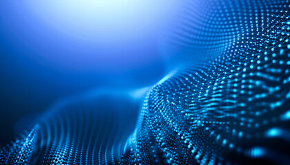 発光する青いドット,Generative AI,AI画像