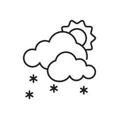Light Snow Icon vector stock illustration