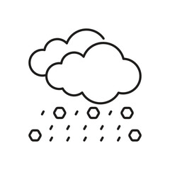 Hail Icon vector stock illustration