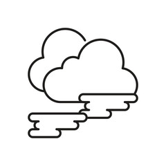 Fog Icon vector stock illustration