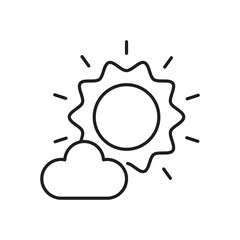 Sun Icon vector stock illustration