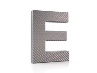Holographic foil letter E