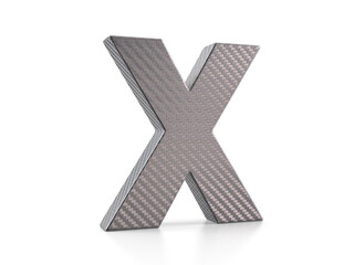 Obraz premium Holographic foil letter X