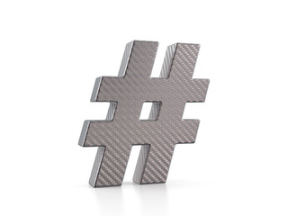 Obraz premium Holographic foil number symbol