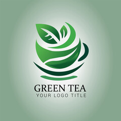 Green tea logo design and branding 