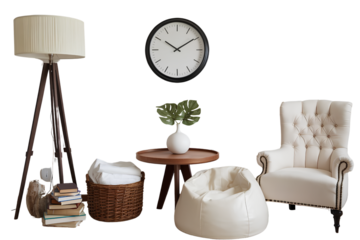 Assorted Home Decor Items with Modern and Cozy Aesthetic