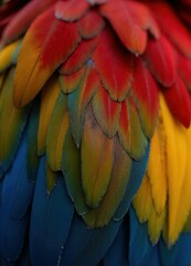 Fototapeta premium Macaw feathers