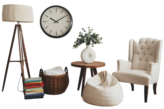 Assorted Home Decor Items with Modern and Cozy Aesthetic 