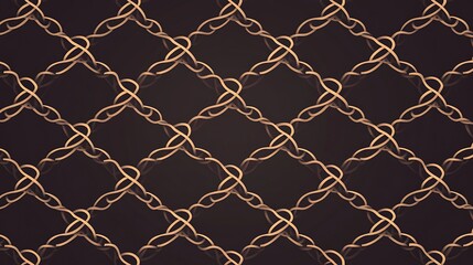 Naklejka premium Elegant Gold Intertwined Rope Pattern Design
