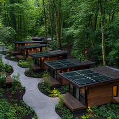 Eco-Friendly Forest Cabins