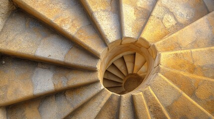 A Staircase Resembling a Ribbon in Motion
