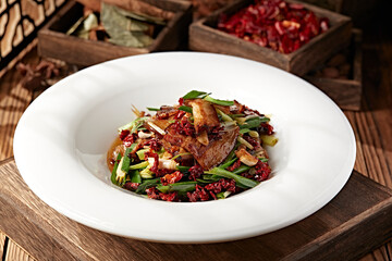 Spicy Garlic Stir-fried Bacon