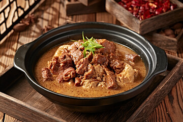Casserole with Tofu and Beef Brisket