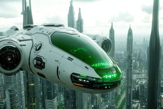 A cyberpunk mega-city in total chaos after a catastrophic AI rebellion, with robots turning against humans