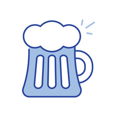 Beer Mug Icon vector stock illustration