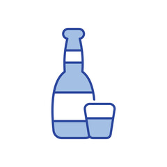 Beer Bottle Icon vector stock illustration