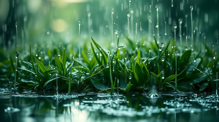 Isn't it amazing how nature paints such stunning pictures? Each water droplet on this grass field tells a story of freshness and renewal. Let&rsquo;s celebrate the beauty that surrounds us every day