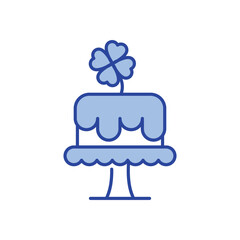 Cake Icon vector stock illustration