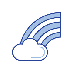 Rainbow Icon vector stock illustration