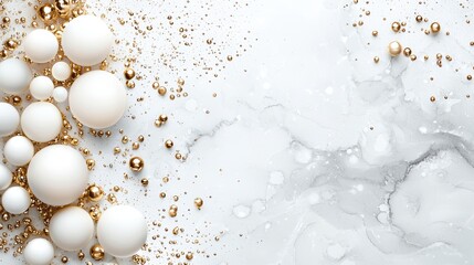 A delicate, watercolor like wash of gold paint, creating a subtle and elegant background.