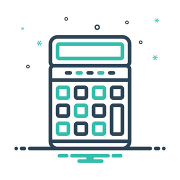 recommend clip art: Mix icon for calculator