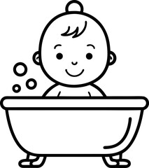 baby-bath-editable-stroke-outline-icon-isolated
