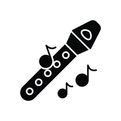 Penny Whistle Icon vector stock illustration