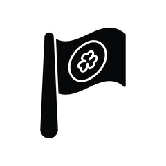 Clover Flag Icon vector stock illustration